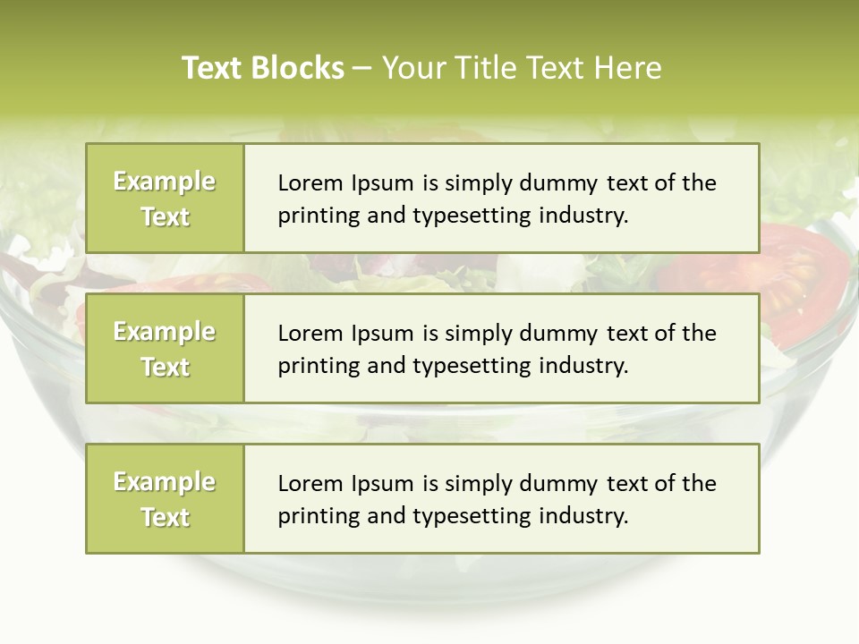 Tasty Fresh Plate PowerPoint Template