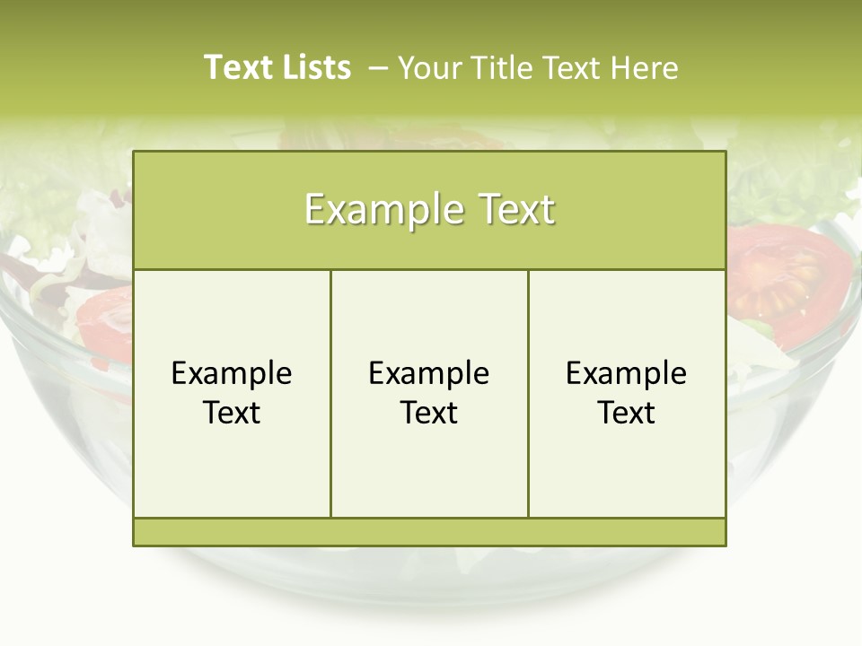 Tasty Fresh Plate PowerPoint Template