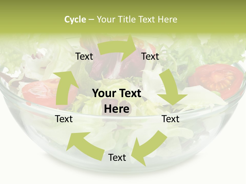 Tasty Fresh Plate PowerPoint Template