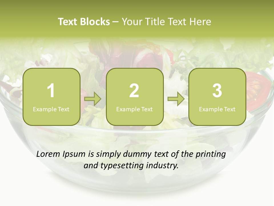 Tasty Fresh Plate PowerPoint Template