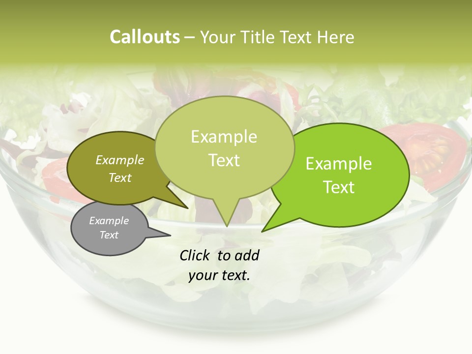Tasty Fresh Plate PowerPoint Template
