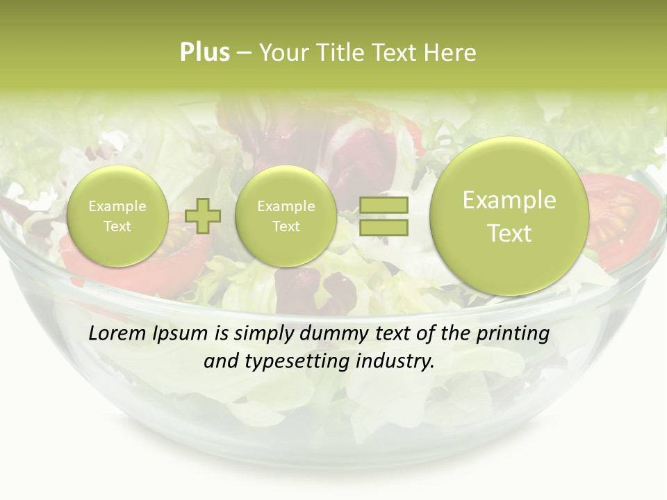 Tasty Fresh Plate PowerPoint Template