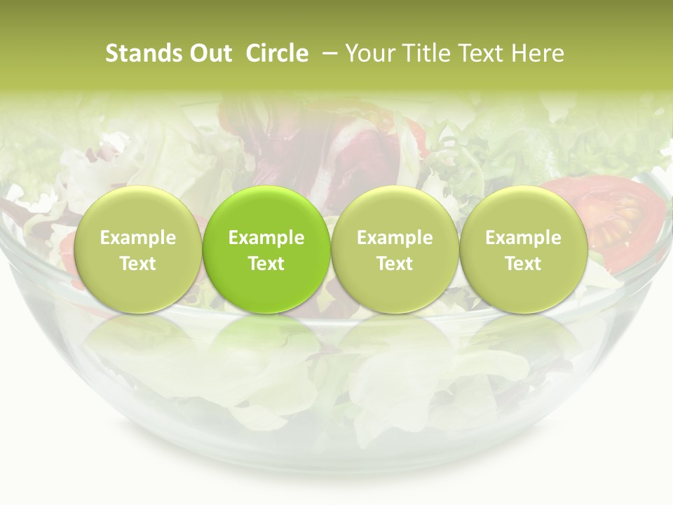 Tasty Fresh Plate PowerPoint Template