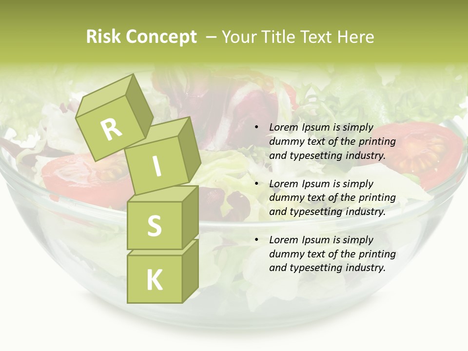 Tasty Fresh Plate PowerPoint Template