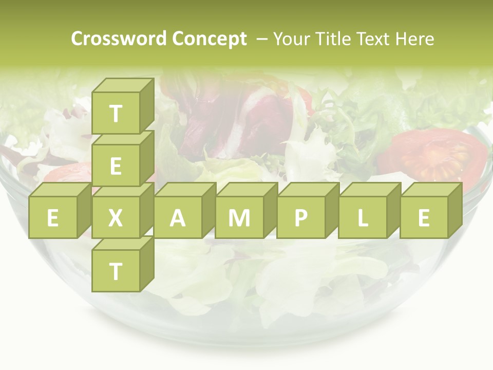 Tasty Fresh Plate PowerPoint Template