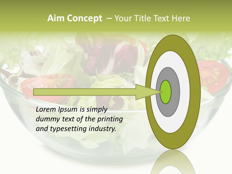 Tasty Fresh Plate PowerPoint Template