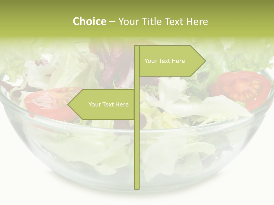 Tasty Fresh Plate PowerPoint Template