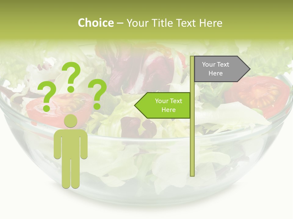 Tasty Fresh Plate PowerPoint Template