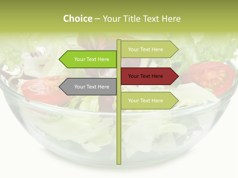 Tasty Fresh Plate PowerPoint Template