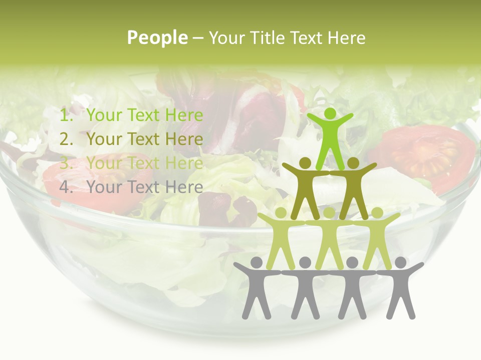 Tasty Fresh Plate PowerPoint Template