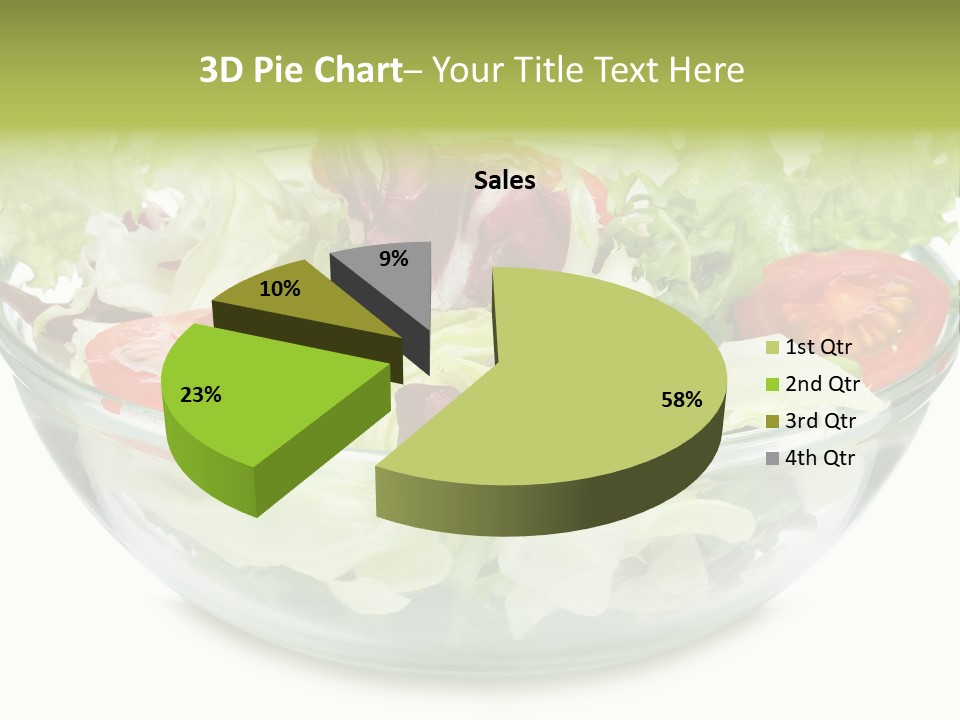 Tasty Fresh Plate PowerPoint Template