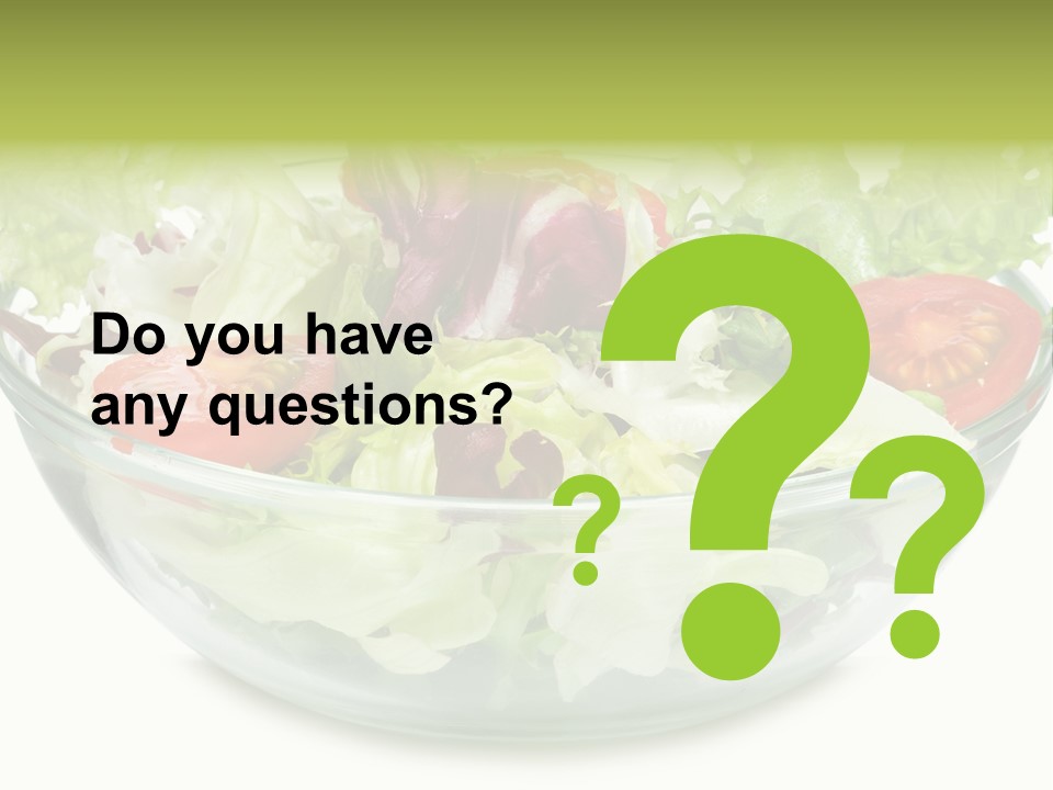 Tasty Fresh Plate PowerPoint Template