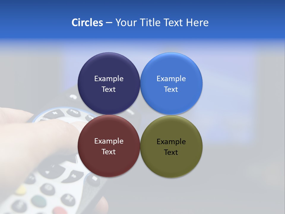 Technology Watching Push PowerPoint Template