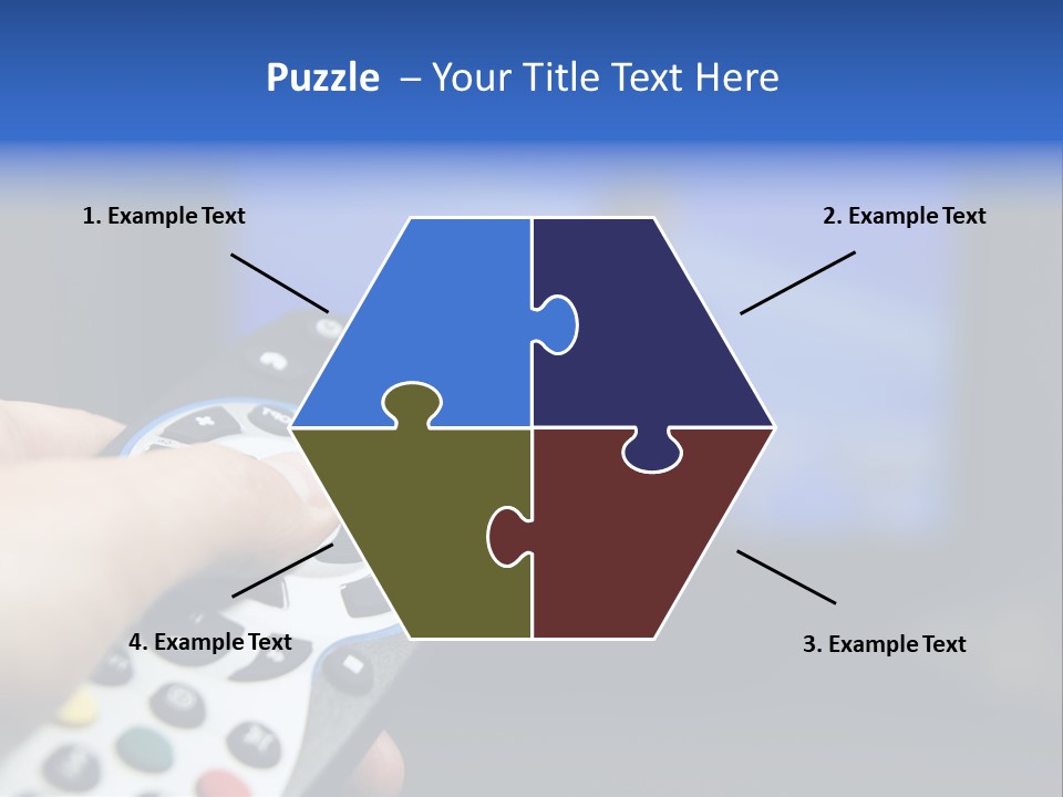 Technology Watching Push PowerPoint Template