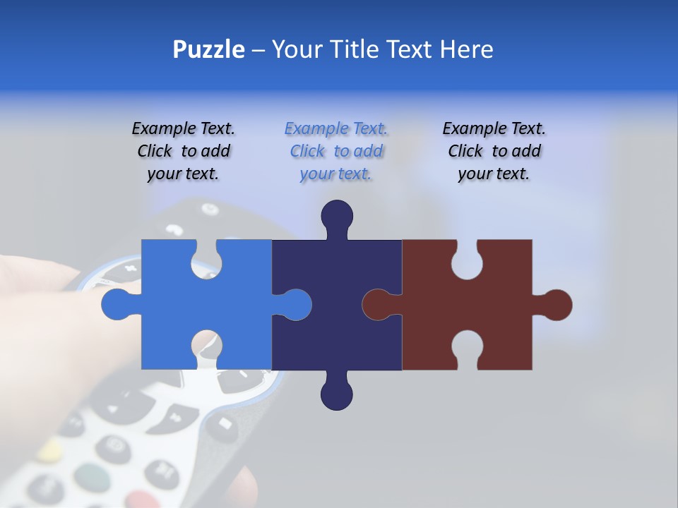 Technology Watching Push PowerPoint Template