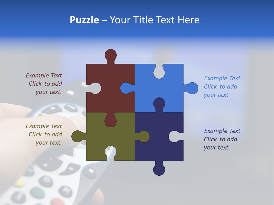 Technology Watching Push PowerPoint Template