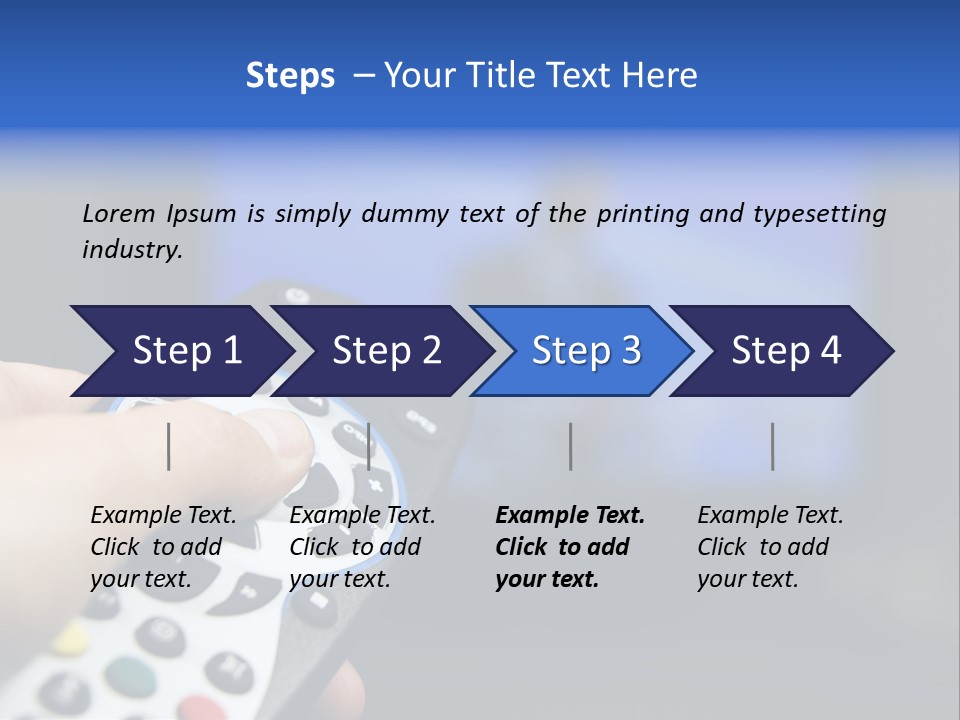 Technology Watching Push PowerPoint Template