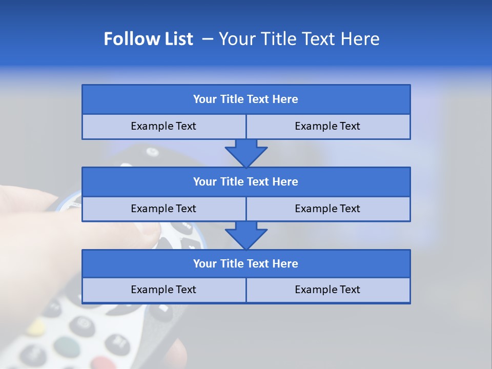 Technology Watching Push PowerPoint Template