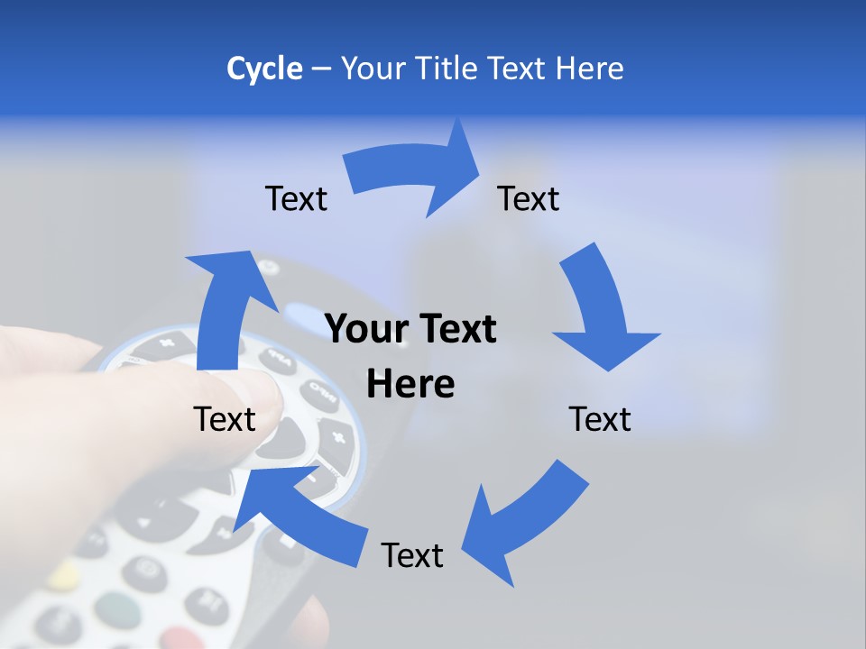 Technology Watching Push PowerPoint Template