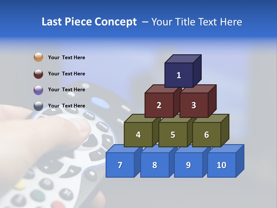 Technology Watching Push PowerPoint Template