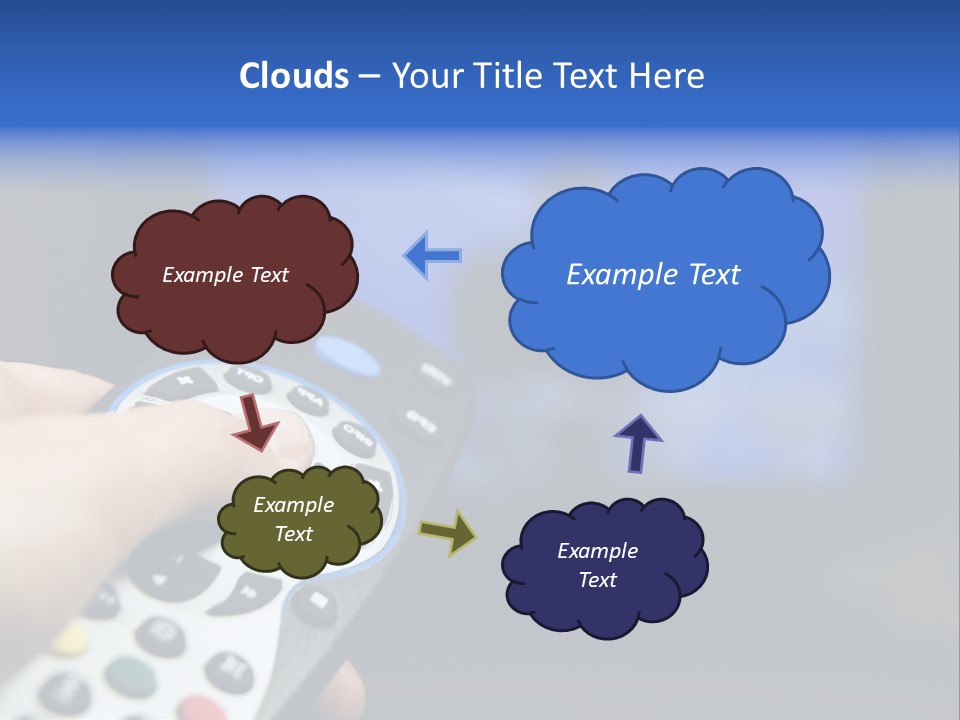 Technology Watching Push PowerPoint Template