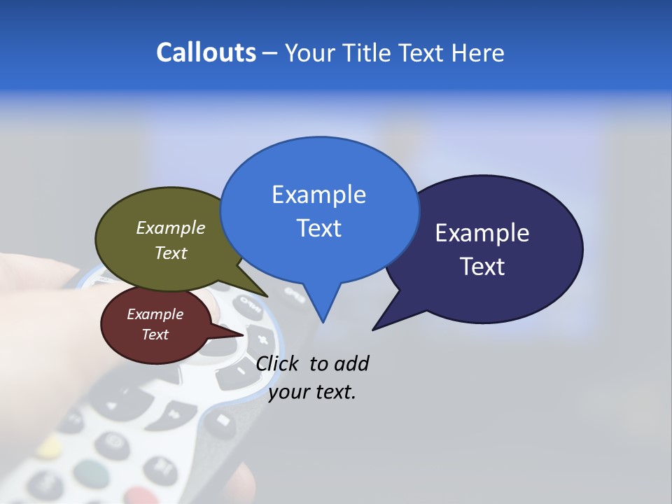 Technology Watching Push PowerPoint Template