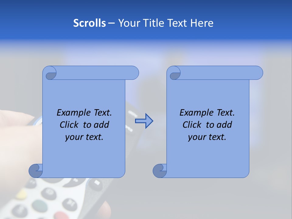 Technology Watching Push PowerPoint Template
