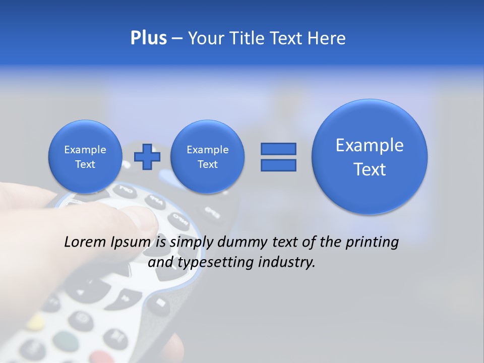 Technology Watching Push PowerPoint Template