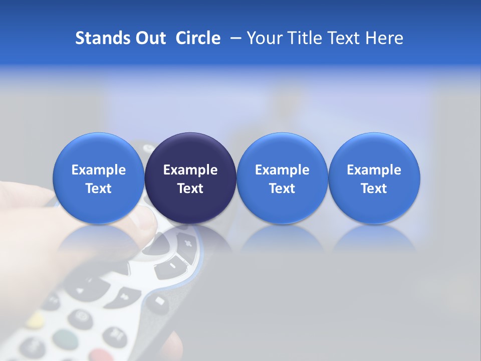 Technology Watching Push PowerPoint Template