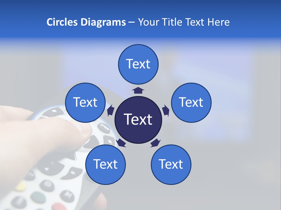 Technology Watching Push PowerPoint Template