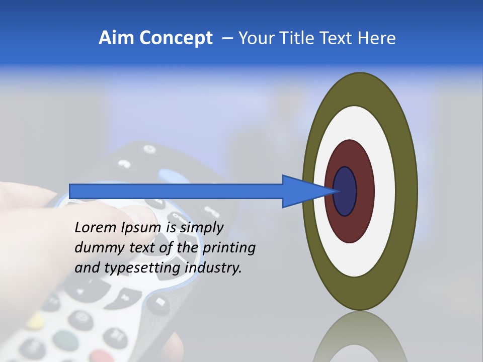 Technology Watching Push PowerPoint Template