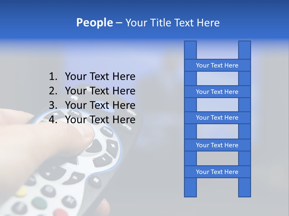 Technology Watching Push PowerPoint Template