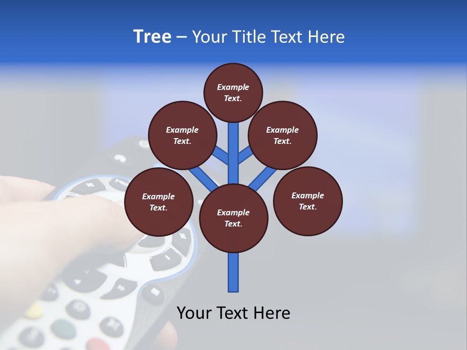 Technology Watching Push PowerPoint Template