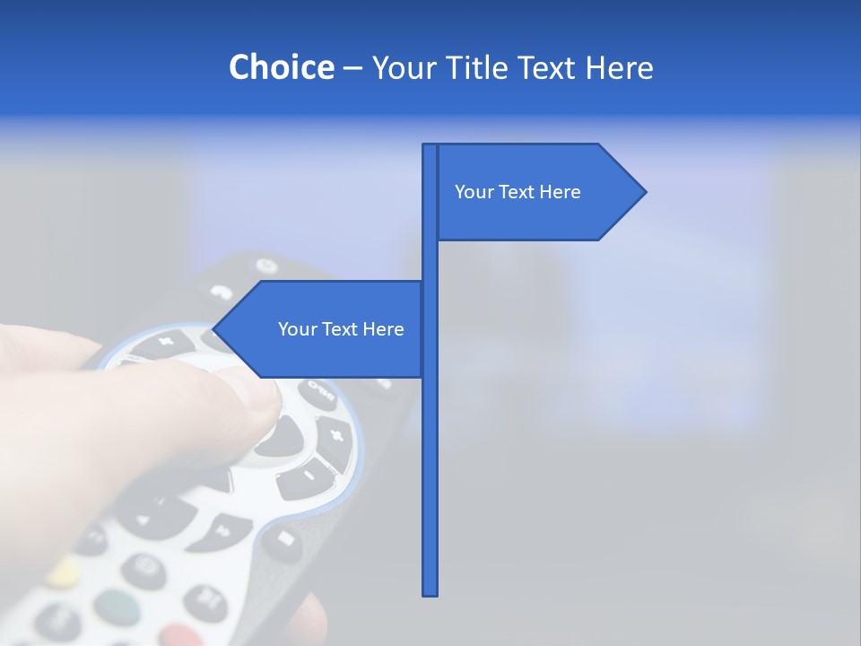 Technology Watching Push PowerPoint Template