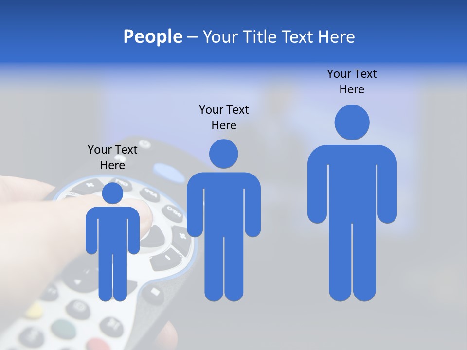 Technology Watching Push PowerPoint Template