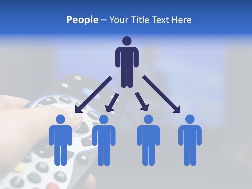 Technology Watching Push PowerPoint Template