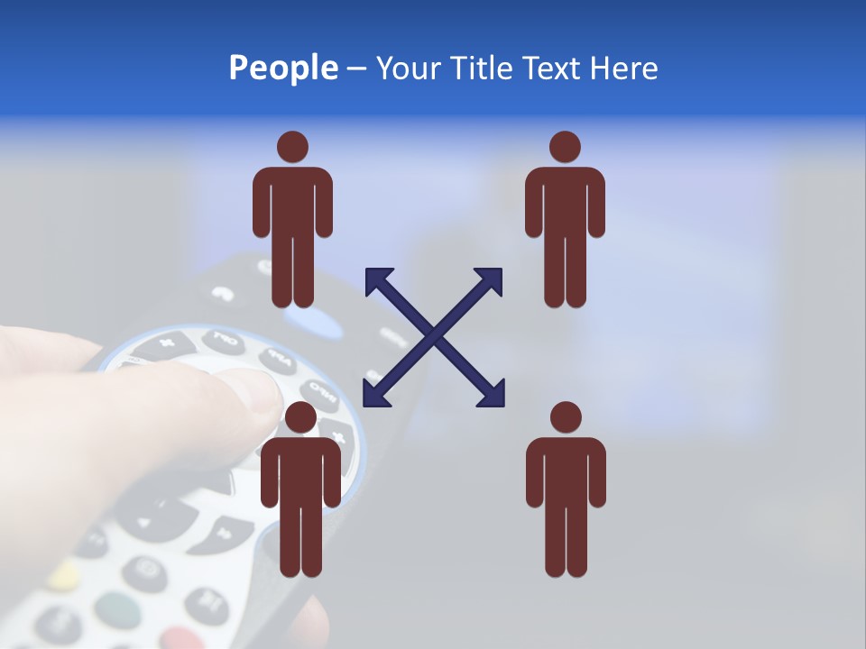 Technology Watching Push PowerPoint Template