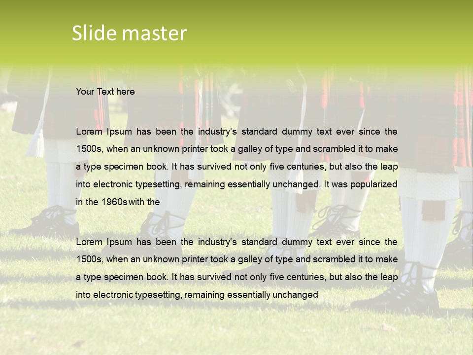 Skirt Garment Fashion PowerPoint Template