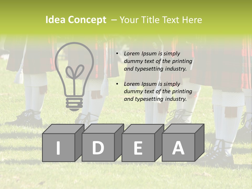 Skirt Garment Fashion PowerPoint Template