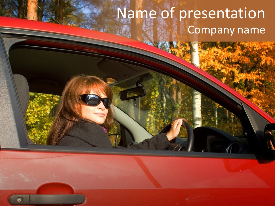 Hire Sunglass Outside PowerPoint Template