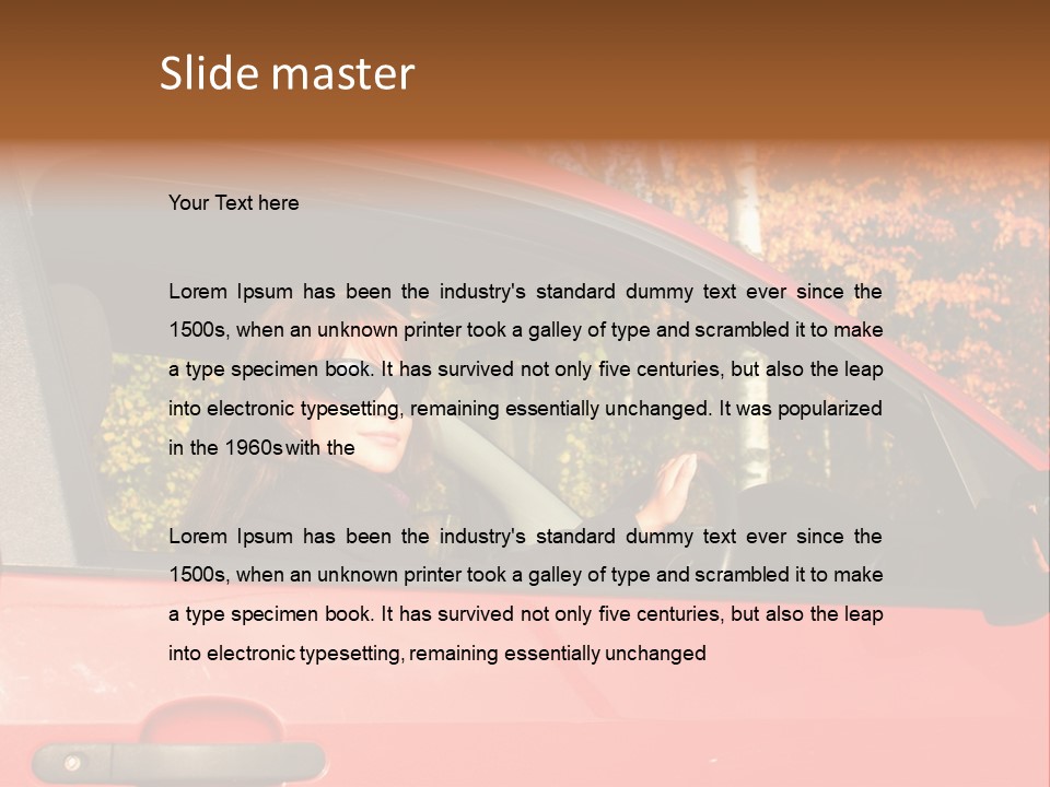 Hire Sunglass Outside PowerPoint Template