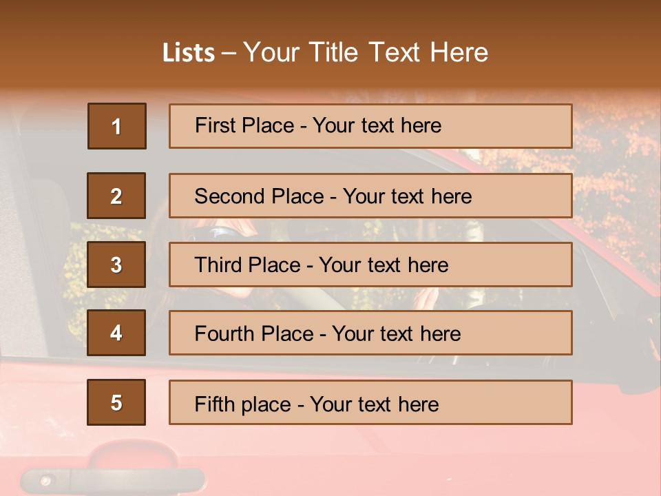 Hire Sunglass Outside PowerPoint Template