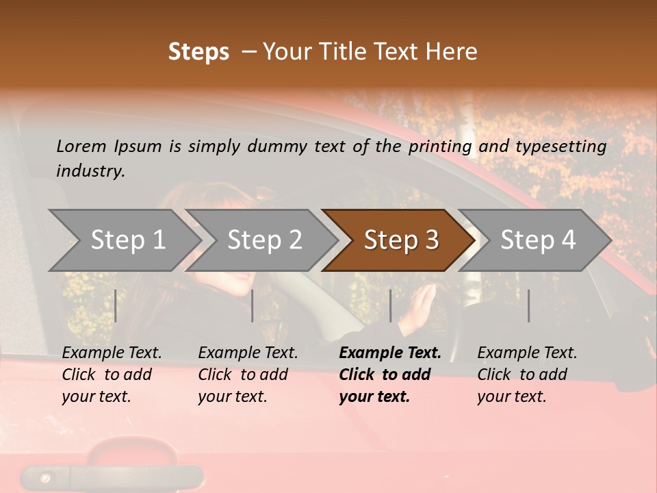 Hire Sunglass Outside PowerPoint Template