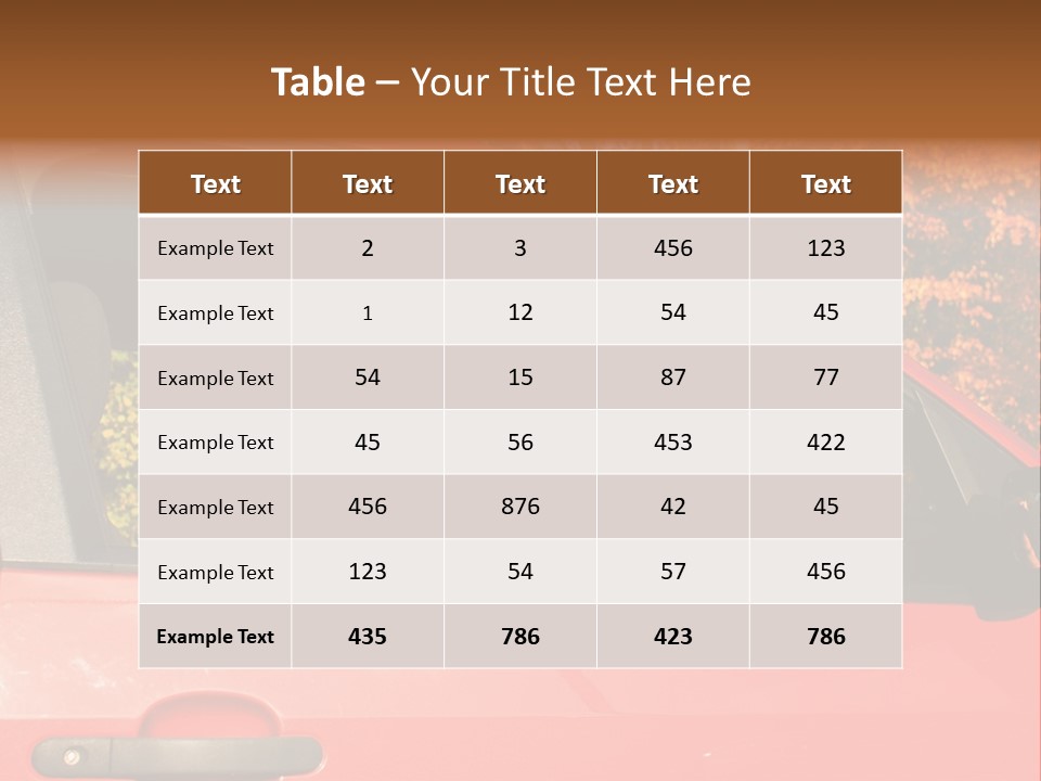 Hire Sunglass Outside PowerPoint Template