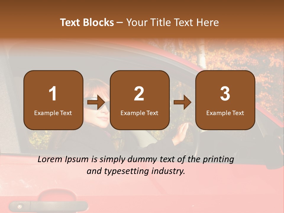 Hire Sunglass Outside PowerPoint Template