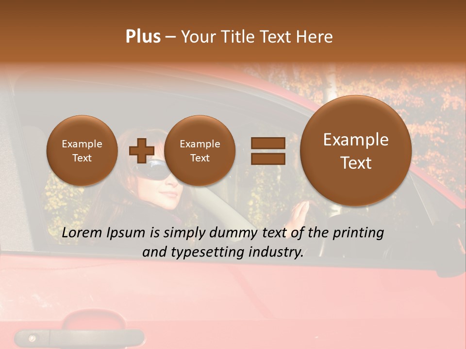 Hire Sunglass Outside PowerPoint Template