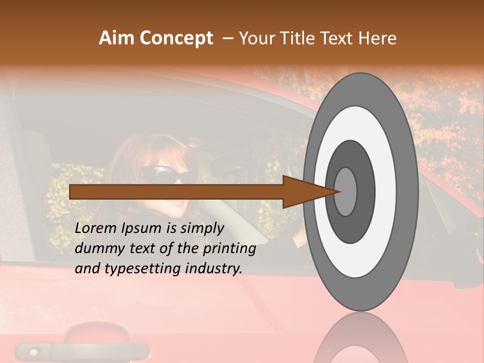 Hire Sunglass Outside PowerPoint Template