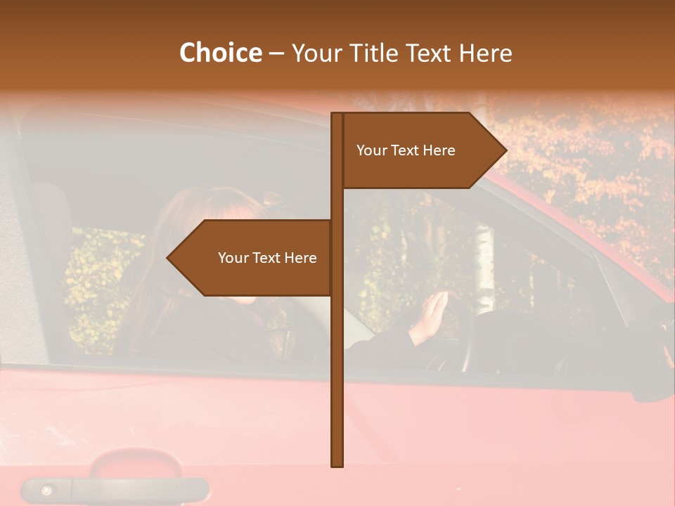 Hire Sunglass Outside PowerPoint Template