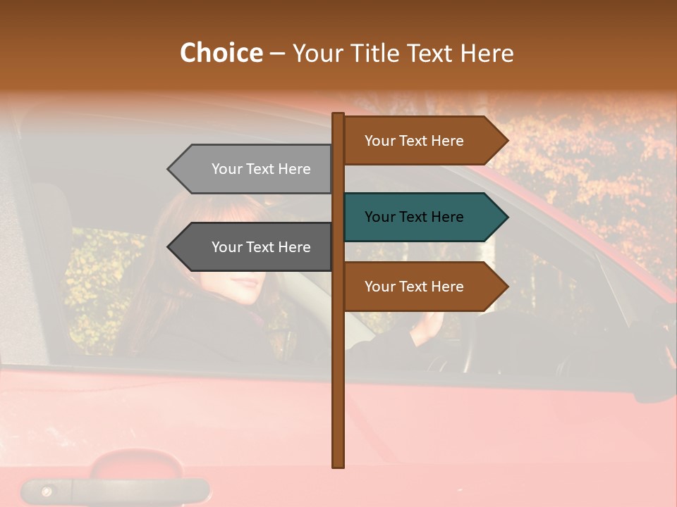 Hire Sunglass Outside PowerPoint Template