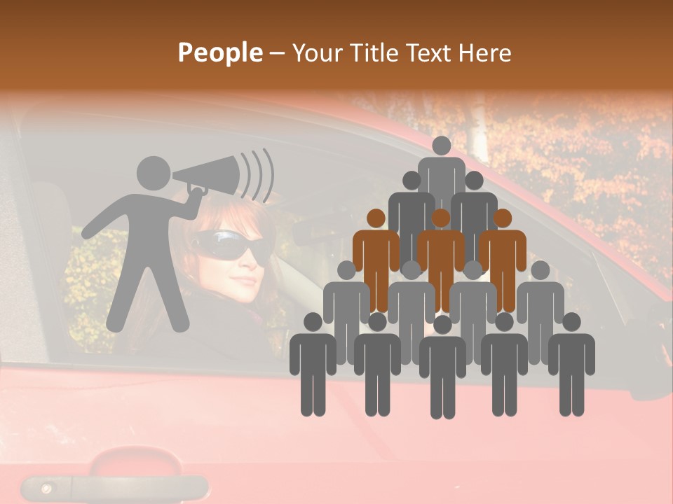 Hire Sunglass Outside PowerPoint Template